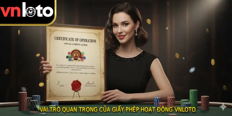 Vai trò quan trọng của giấy phép hoạt động VNLOTO